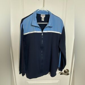 Vintage BonWorth full-zip track jacket Color lock Blue Navy White L